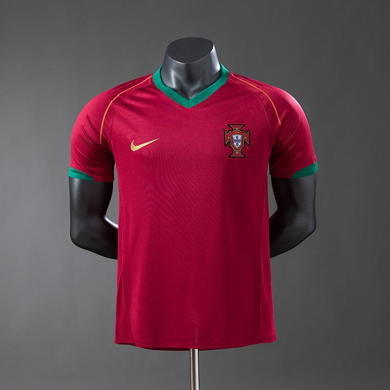 Portugal 2006 Home Retro Player version Jersey
