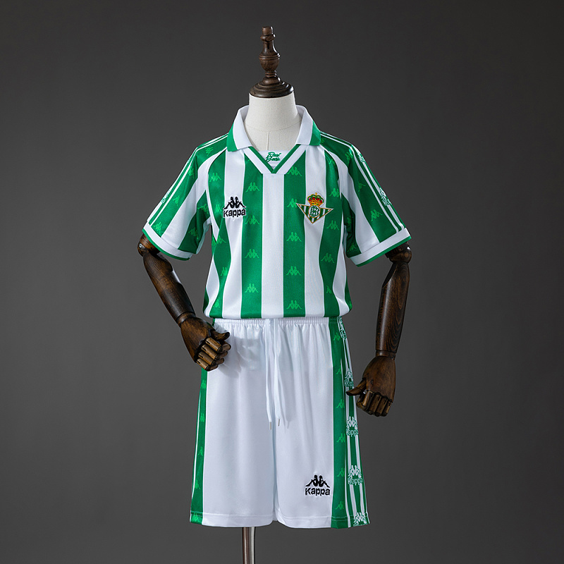 Real Betis 95/97 Home Retro Kids Kit Jersey