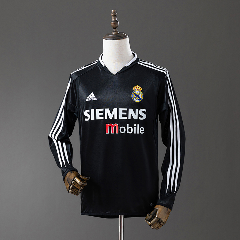 Real Madrid 04/05 third Away Long Sleeve Retro Jersey