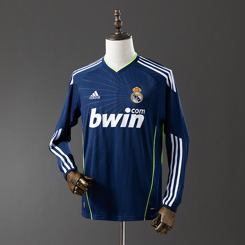 Real Madrid 10/11 Away Long Sleeve Retro Jersey