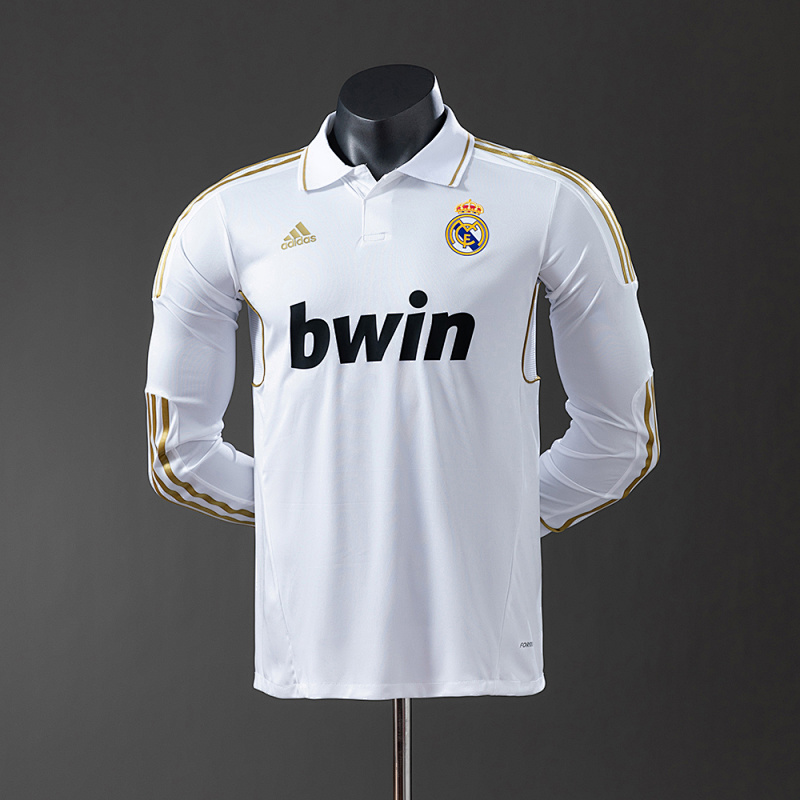 Real Madrid 11/12 Home Long Sleeve Player Version Retro Jersey