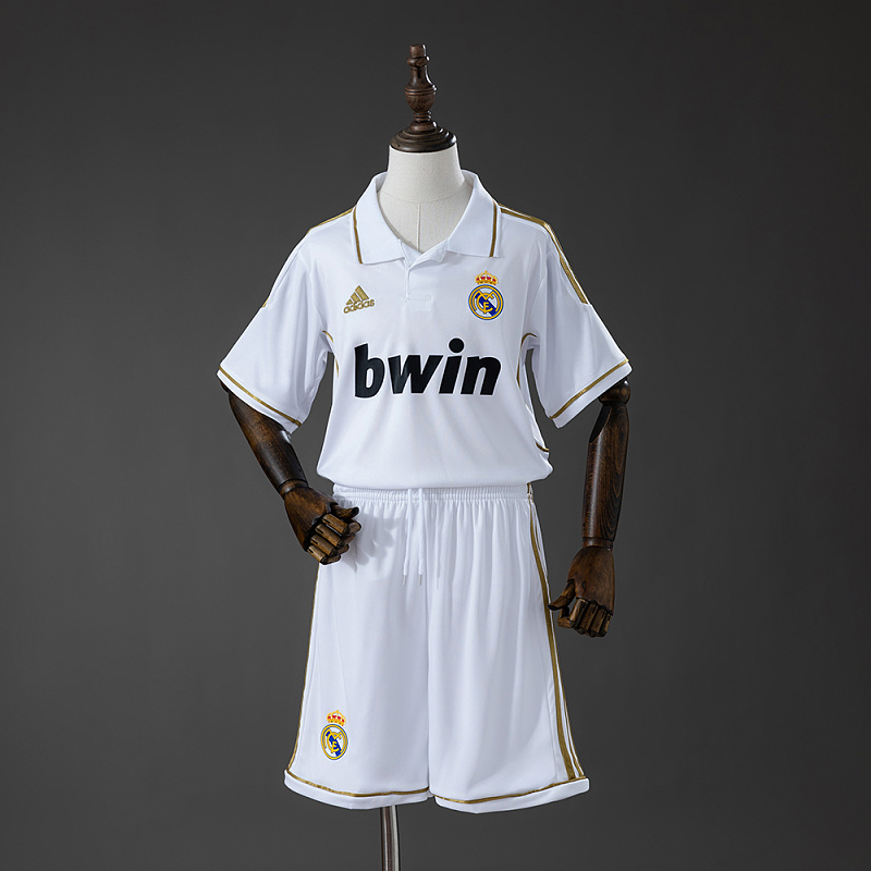 Real Madrid 11/12 Home Retro Kids Kit Jersey