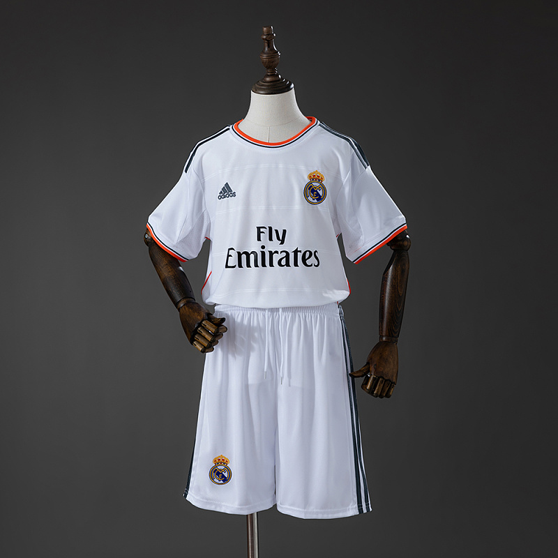Real Madrid 13/14 Home Retro Kids Kit Jersey