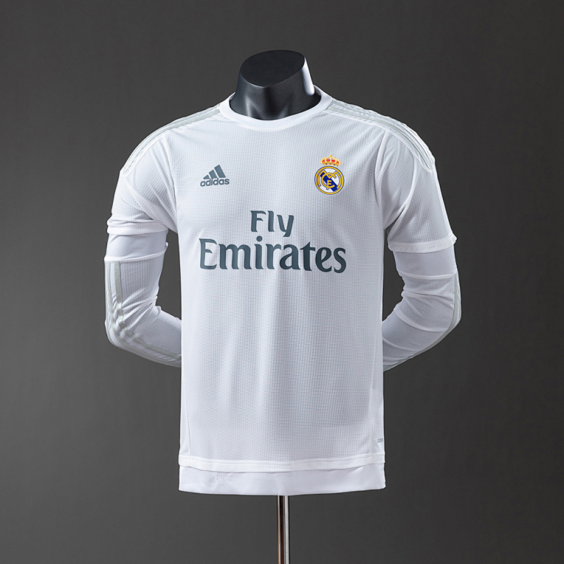 Real Madrid 15/16 Home Long Sleeve Player Version Retro Jersey
