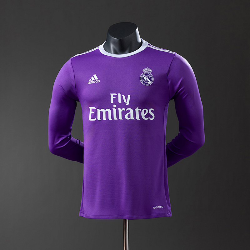 Real Madrid 16/17 Away Long Sleeve Player Version Retro Jersey