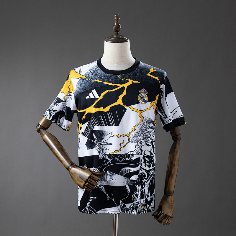 Real Madrid 25/26 Avengers - Pre-Match (Black and White) Jersey