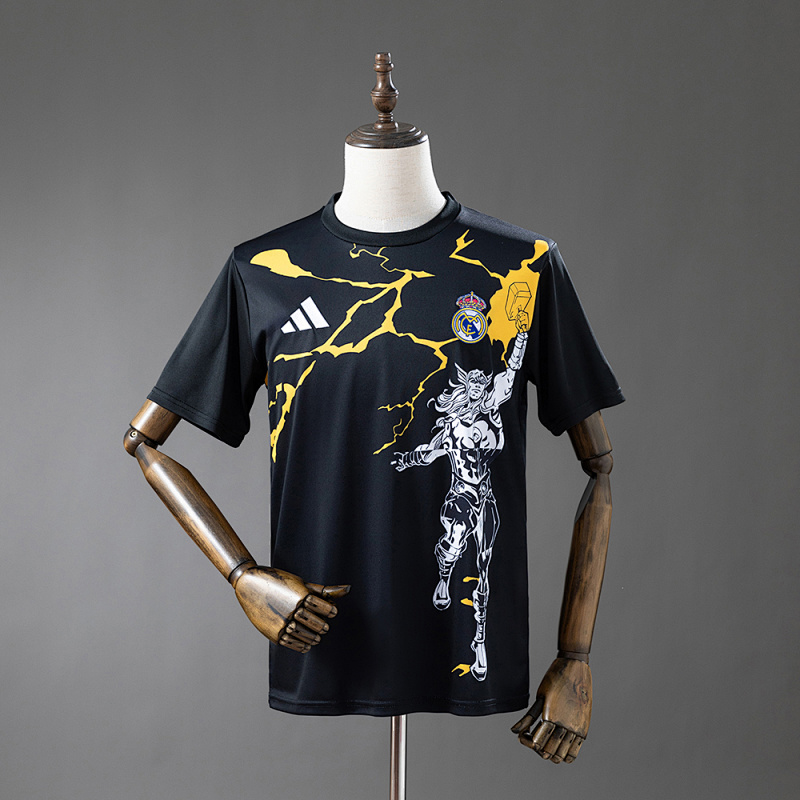 Real Madrid 25/26 Avengers - Pre-Match(Black) Jersey