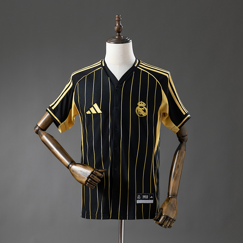 Real Madrid 25/26 Baseball - Black Jersey