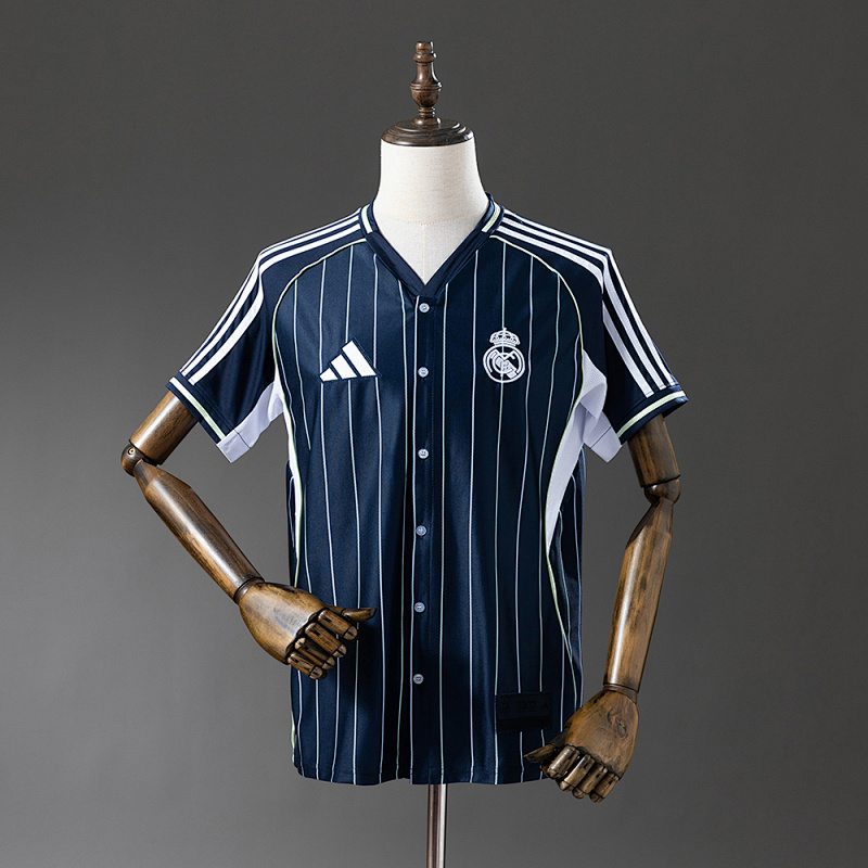 Real Madrid 25/26 Baseball - Navy Blue Jersey