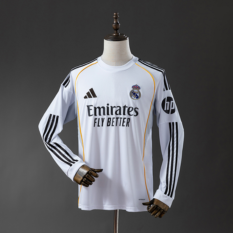 Real Madrid 25/26 Home Long Sleeve Jersey