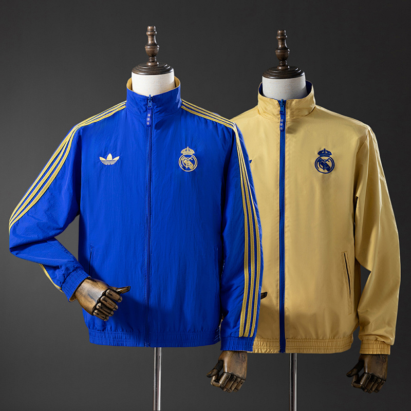 Real Madrid Reversible Jacket Windbreaker - Blue & Yellow