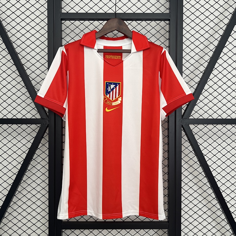 Retro Atletico Madrid 03/04 Centenary Home Stadium