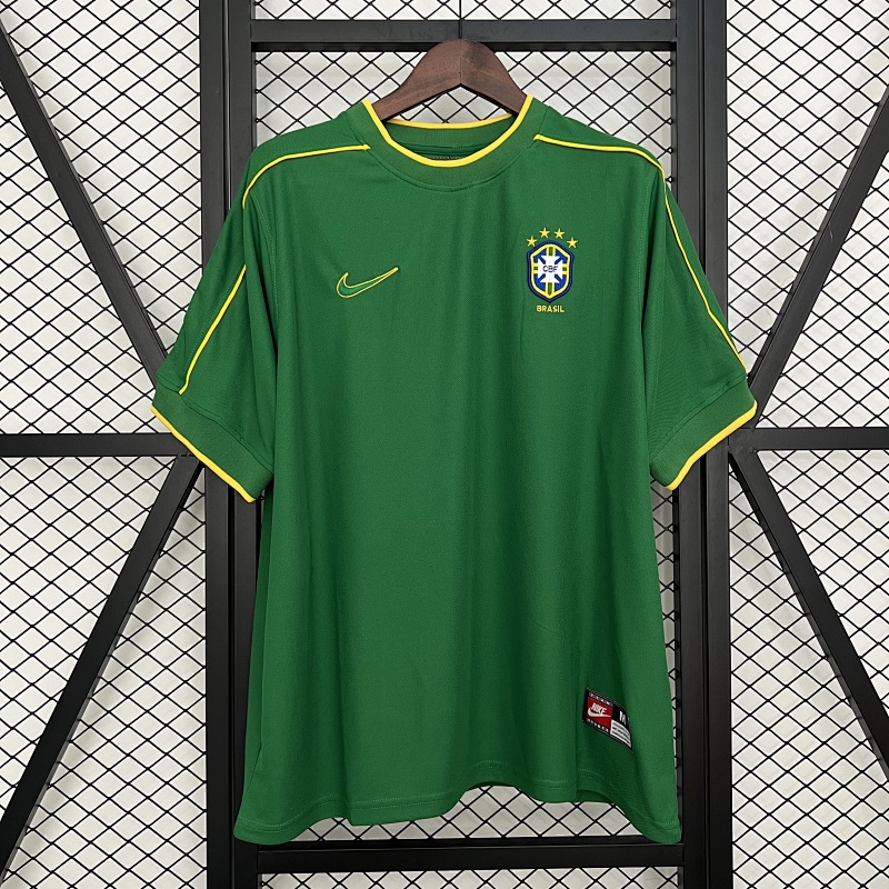 Retro Brazil 1998 Goalkeeper Green