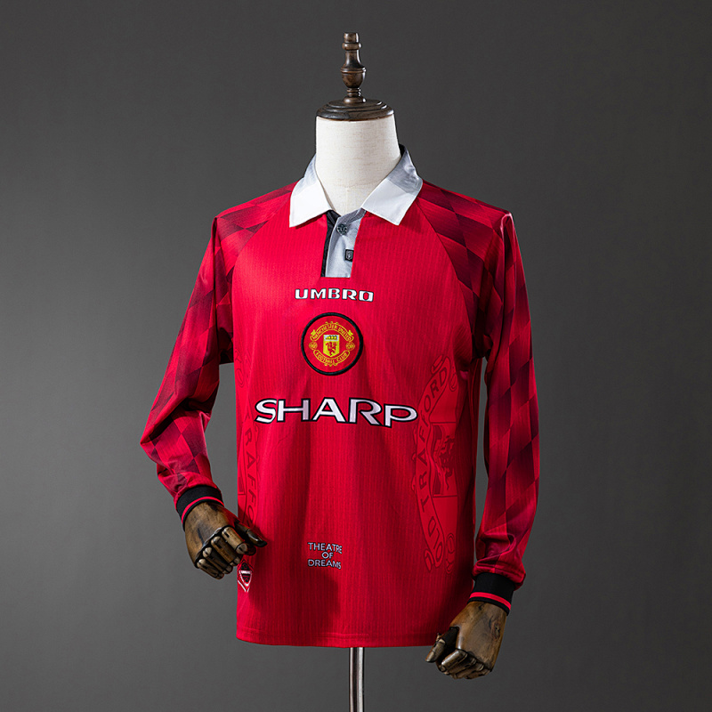 Retro Long Sleeve 1996 Manchester United home