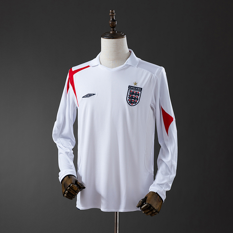 Retro Long Sleeve England 2006 Home