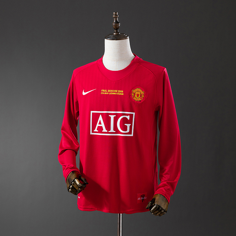 Retro long sleeve Manchester United 07/08 Champions League version home