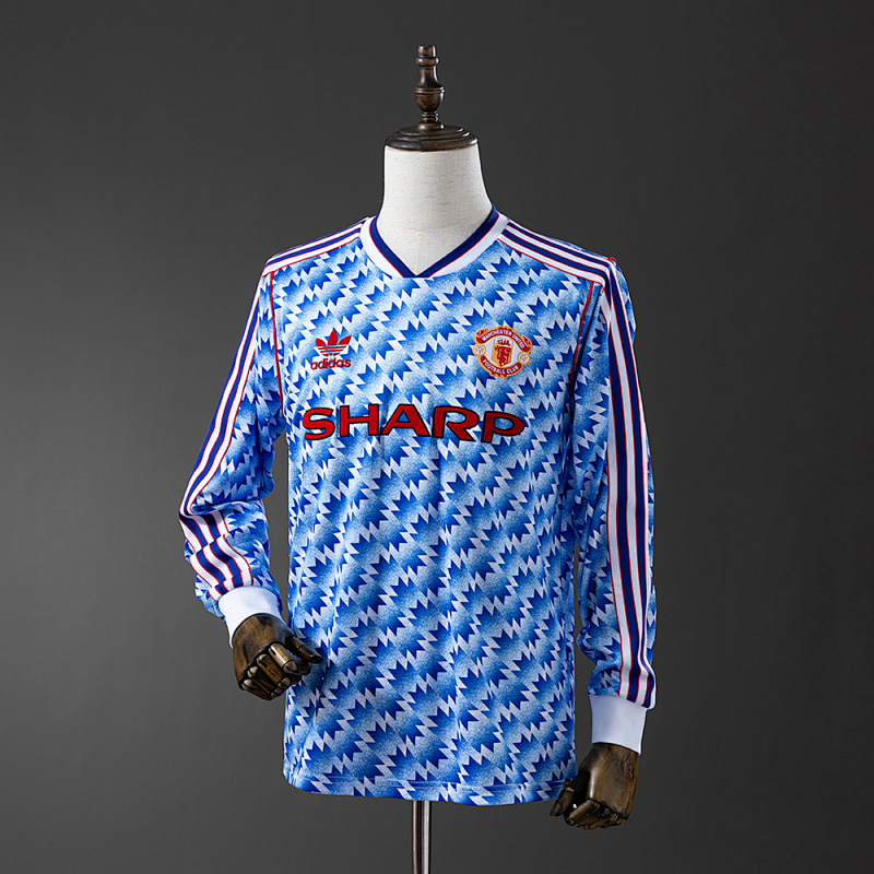 Retro Long Sleeve Manchester United 90/92 Away
