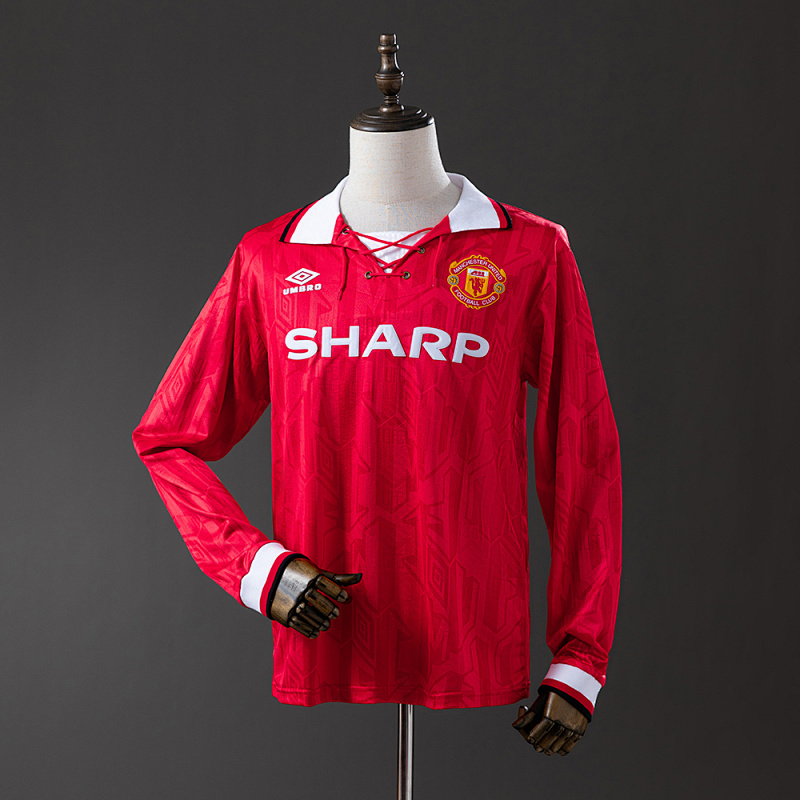 Retro Long Sleeve Manchester United 92/94 Home