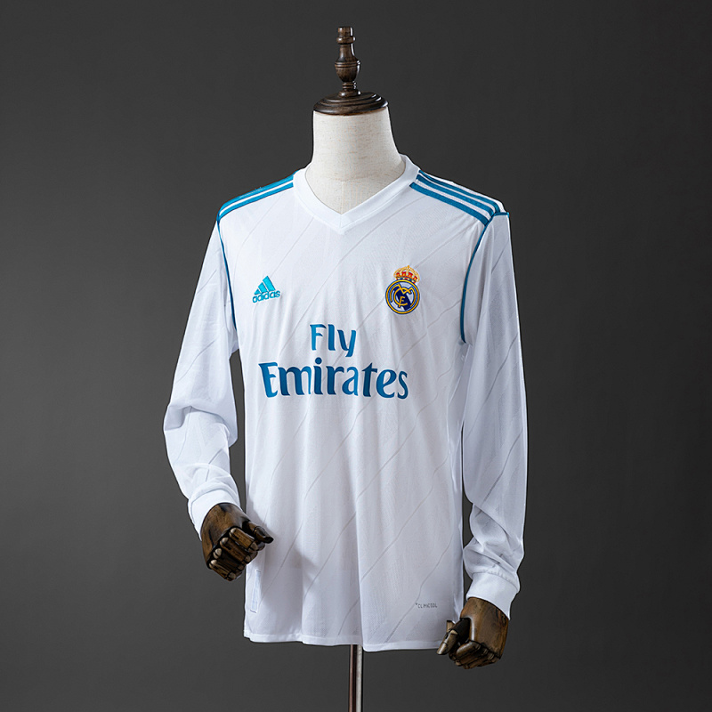 Retro Long Sleeve Real Madrid 17/18 Home