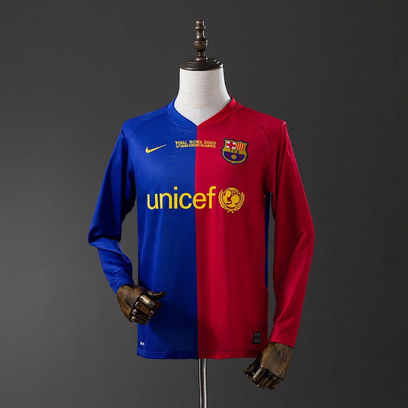 Retro long sleeves Barcelona 08/09 Champions League home