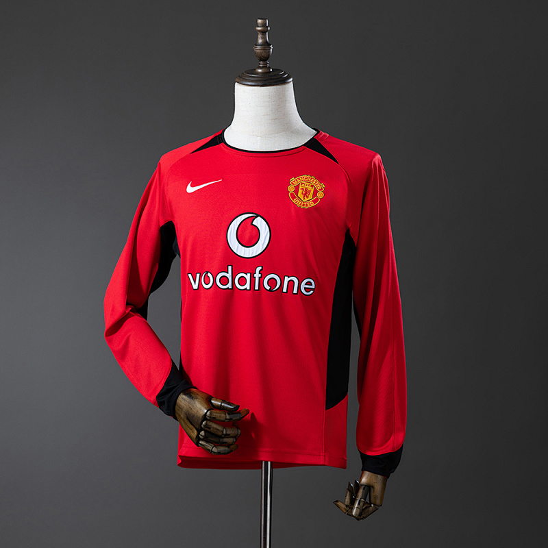 Retro Manchester United long sleeve 02/04 home