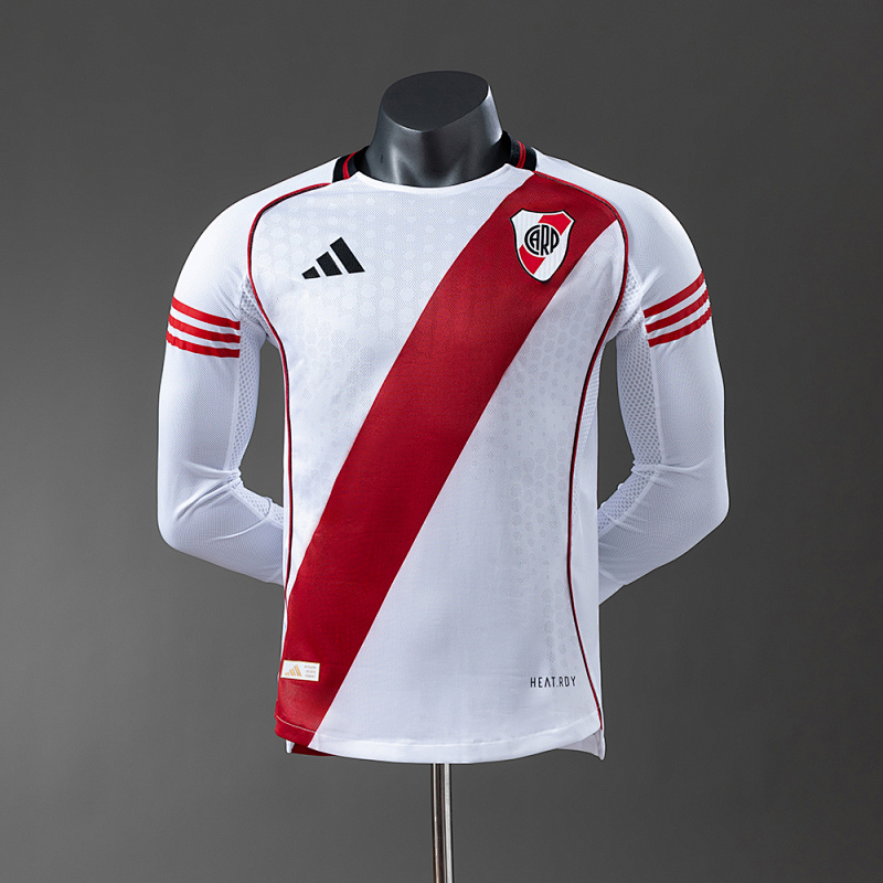 River Plate 25/26 Player Version Home Long Sleeve Jersey