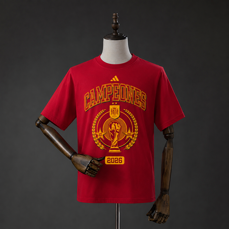 Spain "We Are Champions" T-Shirt Red