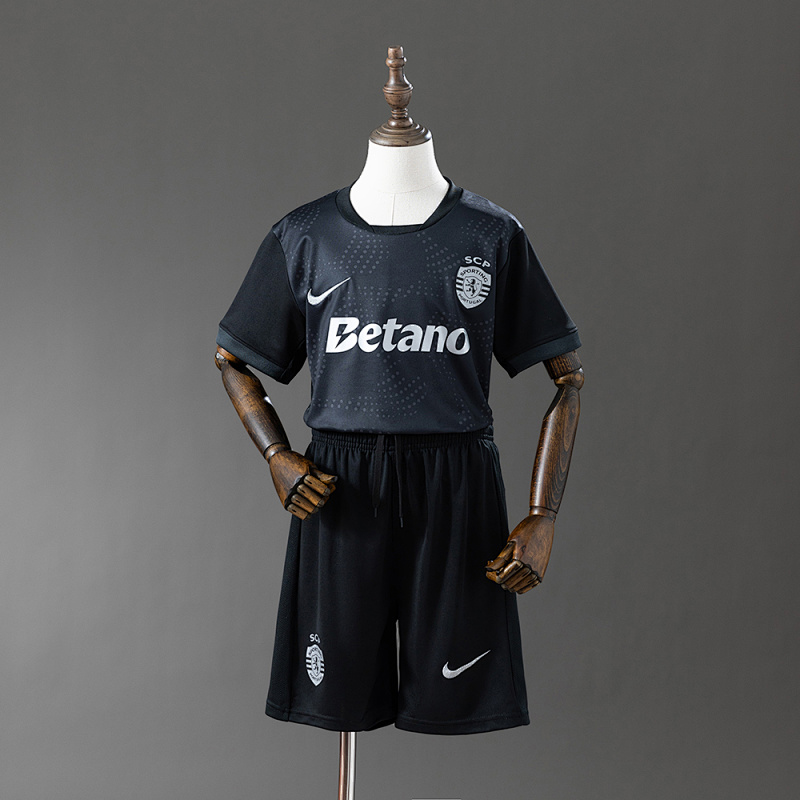 Sporting CP Lisbon 25/26 Kids Kit Away Jersey :