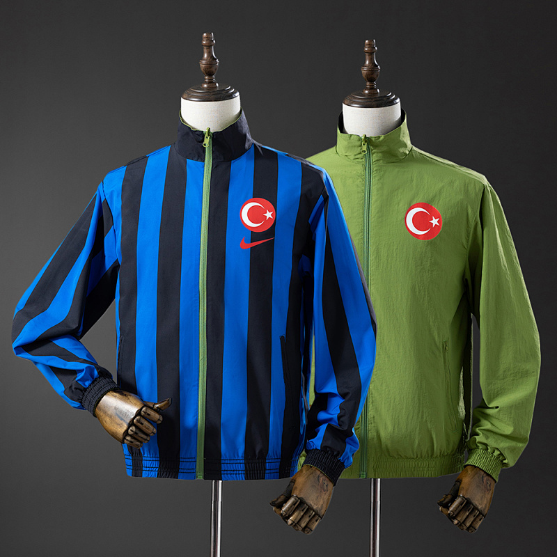 Türkiye Reversible Jacket Windbreaker - Blue & Green,