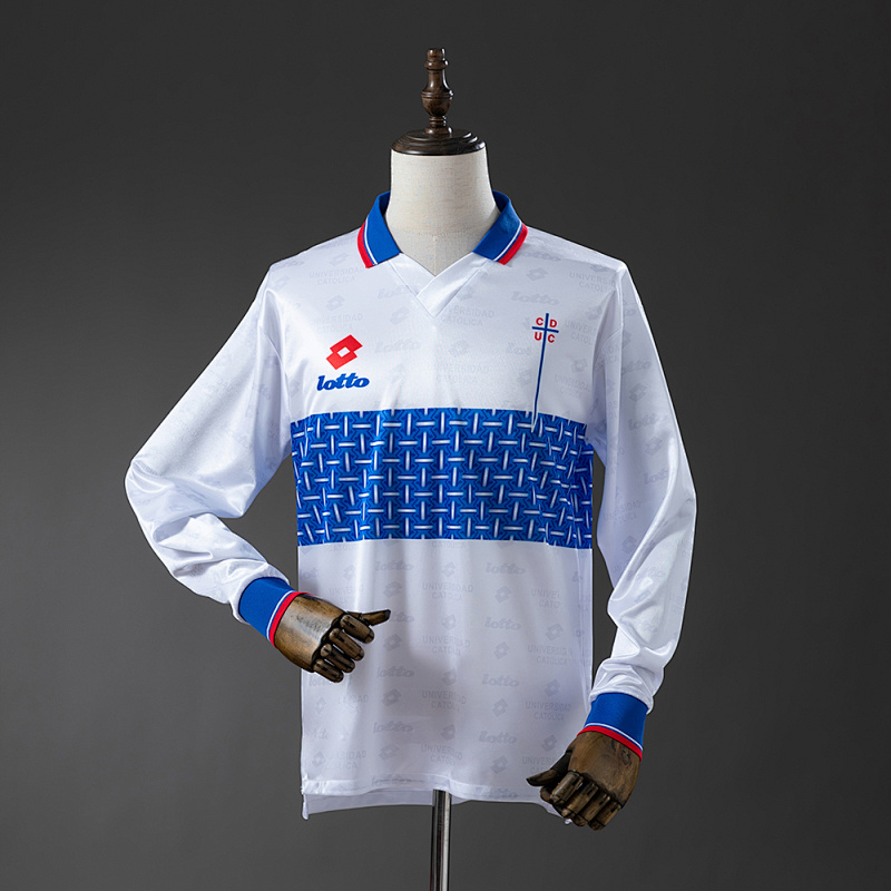 Universidad Catolica 1996 Home Retro Jersey Long Sleeve